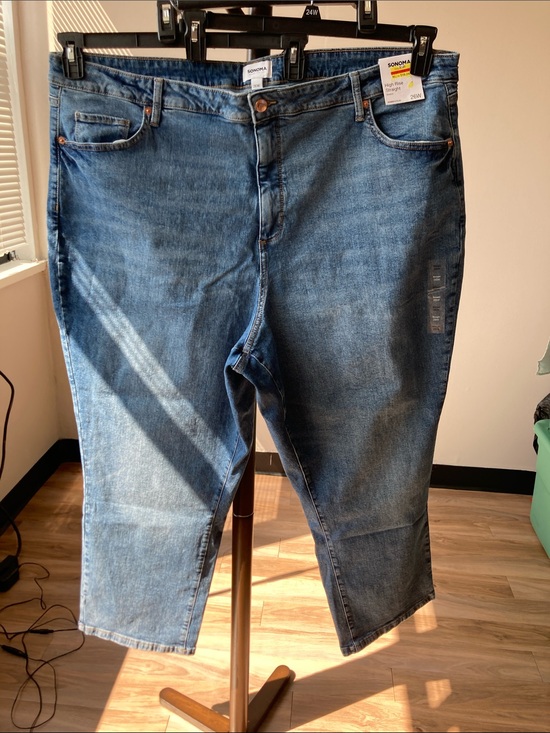 Sonoma Denim - Sonoma high rise straight leg jean casual plus size jean 26W